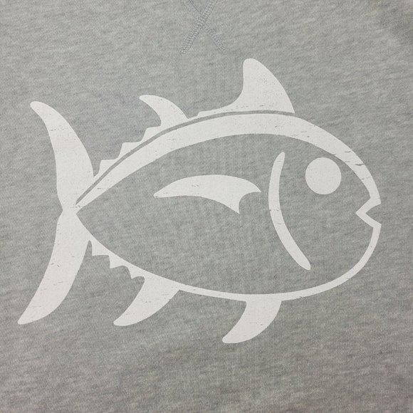 Southern Tide Gameday Upper Deck Sweatshirt Men's Size L Heather Slate Gray NWT - Picture 5 of 12